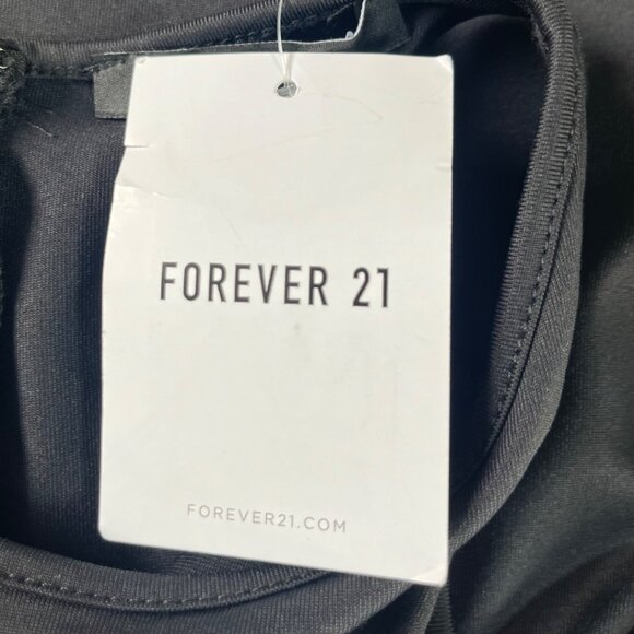 Forever 21 Sleeveless Jumpsuit Womens Small Black Zipper New - Picture 7 of 8